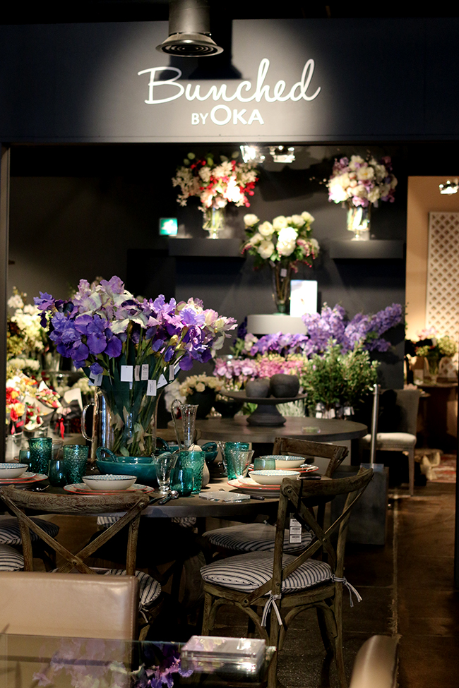 OKA Chelsea flagship store faux blooms