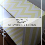 Cheap & Easy Before & After:  How to Paint Chevron Stripes