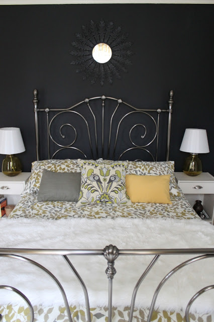 Tales from the Darkside:  Black Walled Bedroom