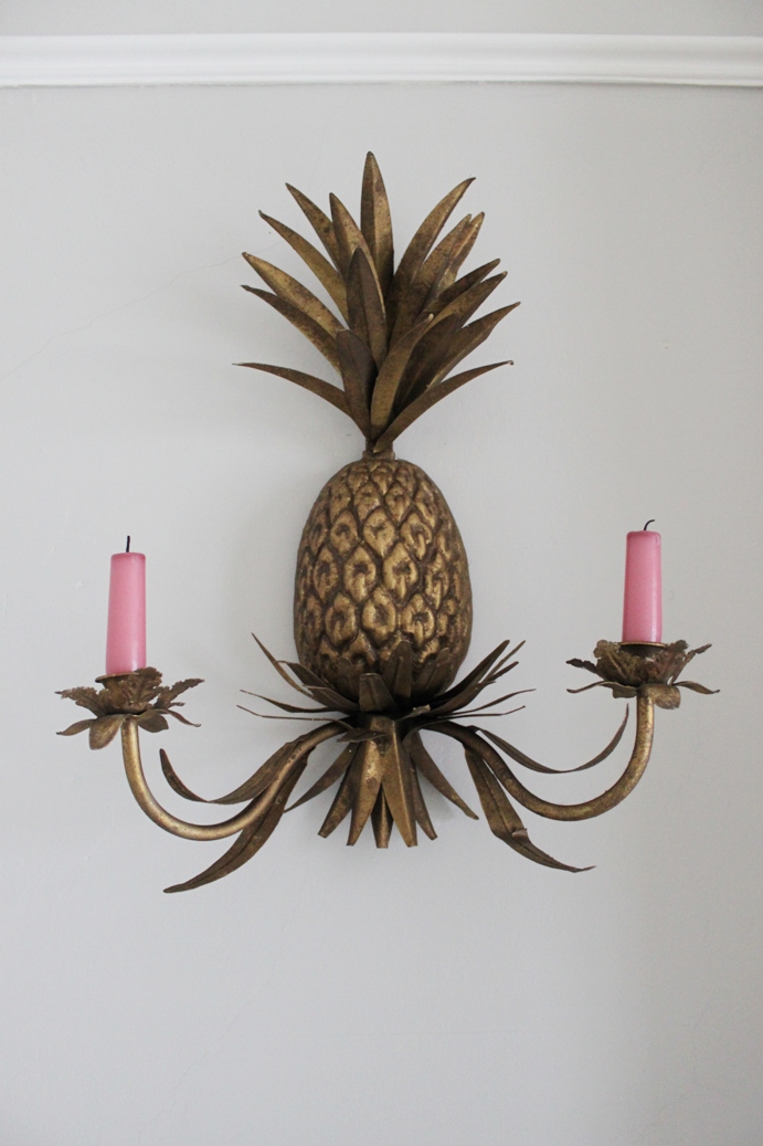 Design Treat:  Pineapple Wall Sconces and Misplaced Guilt