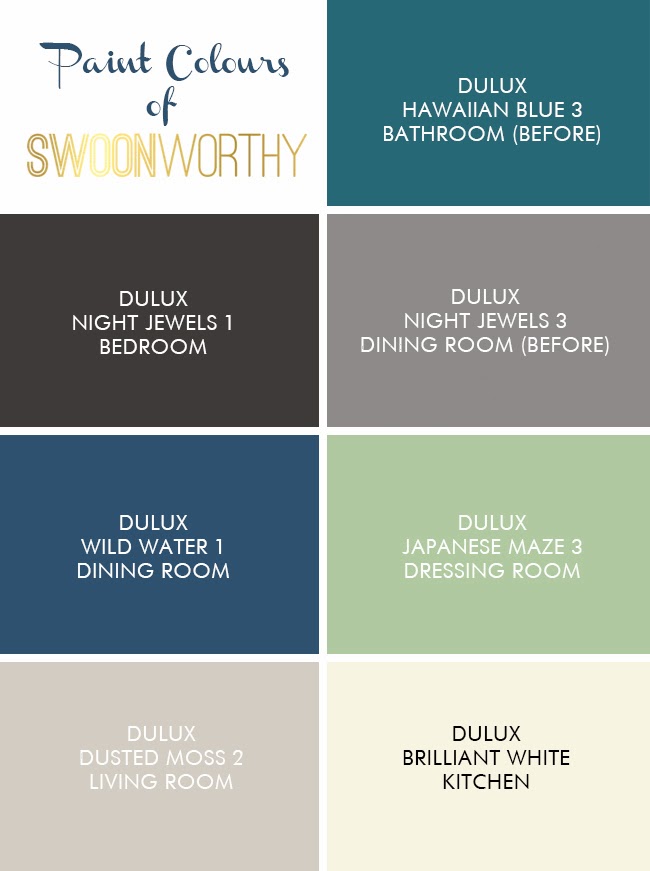 Let S Talk Paint The Colours Of Swoon Worthy - Paint Colours That Go Together Dulux