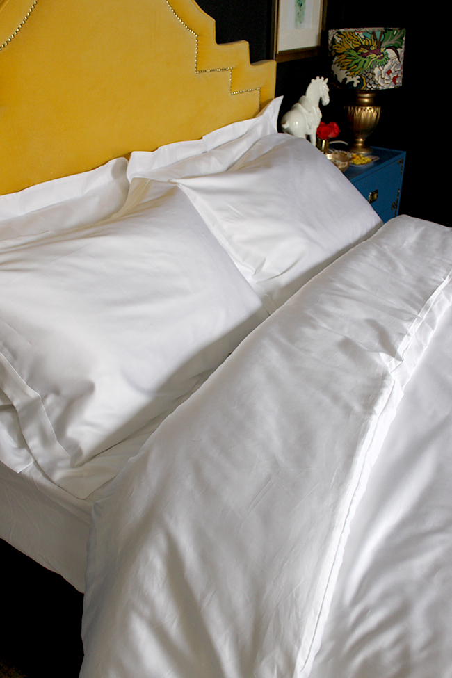 White bedding from Secret Linen