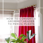 Ikea Hack: Converting a Grommet Curtain Header to Pencil Pleats