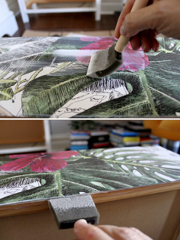 DIY Wallpapered Chest of Drawers Swoon Worthy