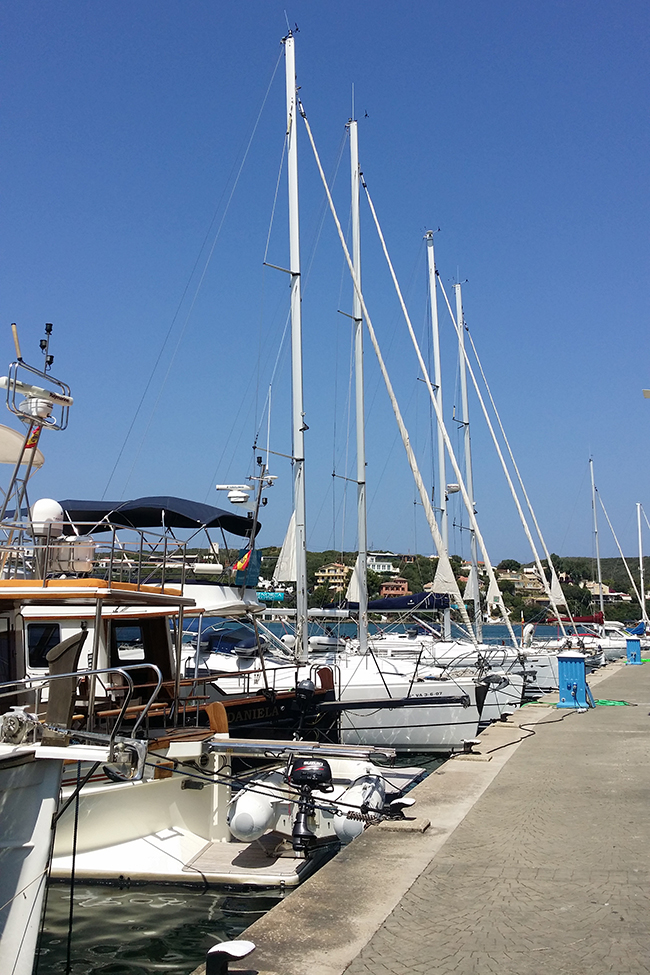 Mahon in Menorca boats