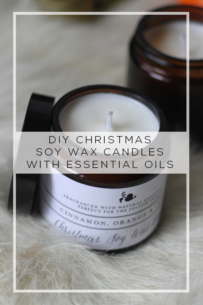DIY Christmas Candle with Essential Oils