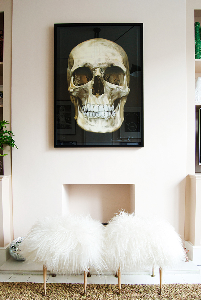 Bianca Hall Skull Print On Blush