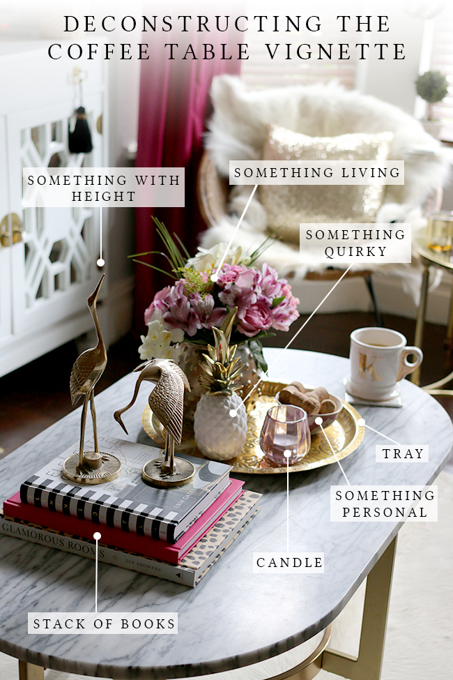 Deconstructing the Coffee Table Vignette - How to Style a Coffee Table