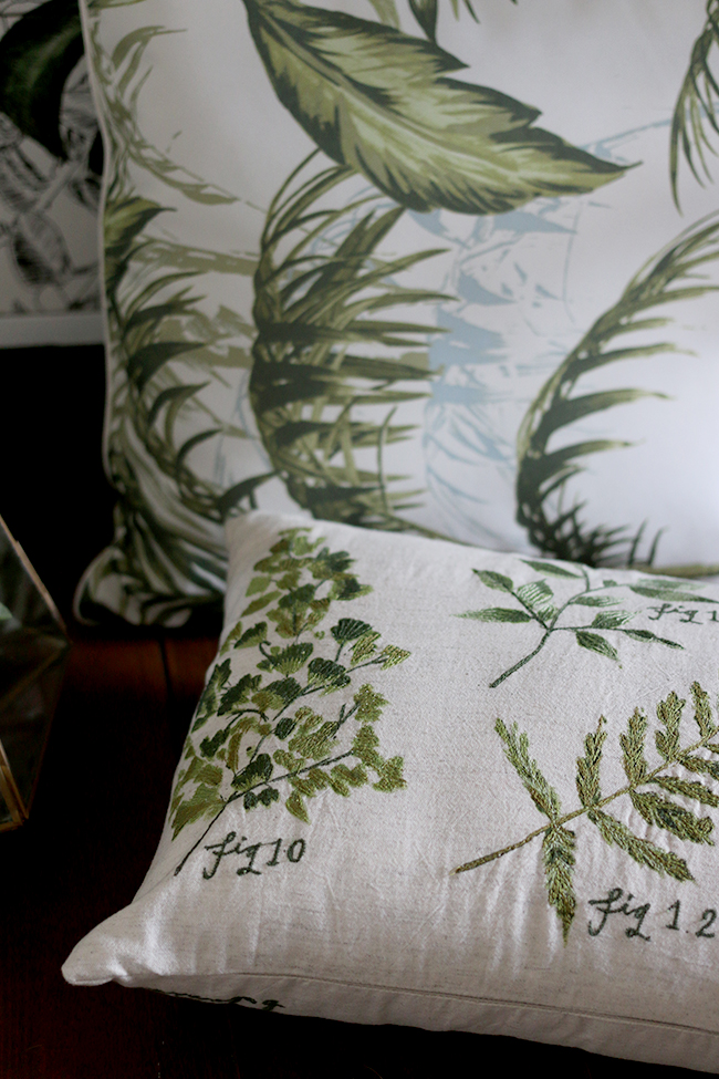 Sainsburys Botanical Range as styled by Swoon Worthy - botanical cushions