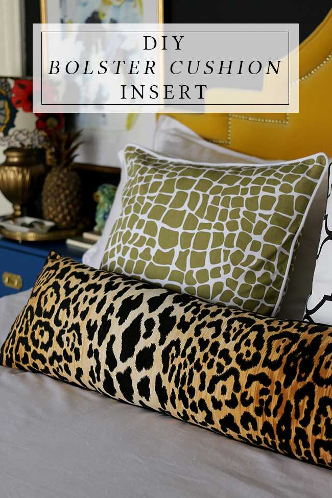 Bedroom Update: DIY Feather Bolster Cushion Insert