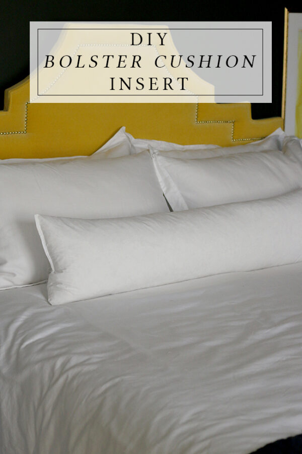 Bedroom Update DIY Feather Bolster Cushion Insert Swoon Worthy