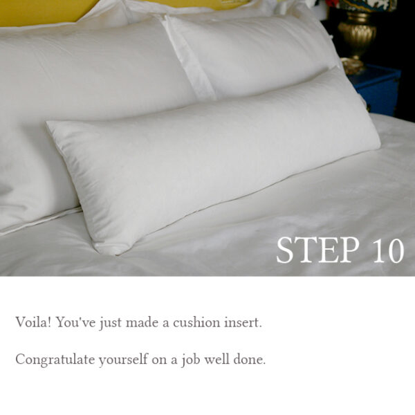 Bedroom Update DIY Feather Bolster Cushion Insert Swoon Worthy