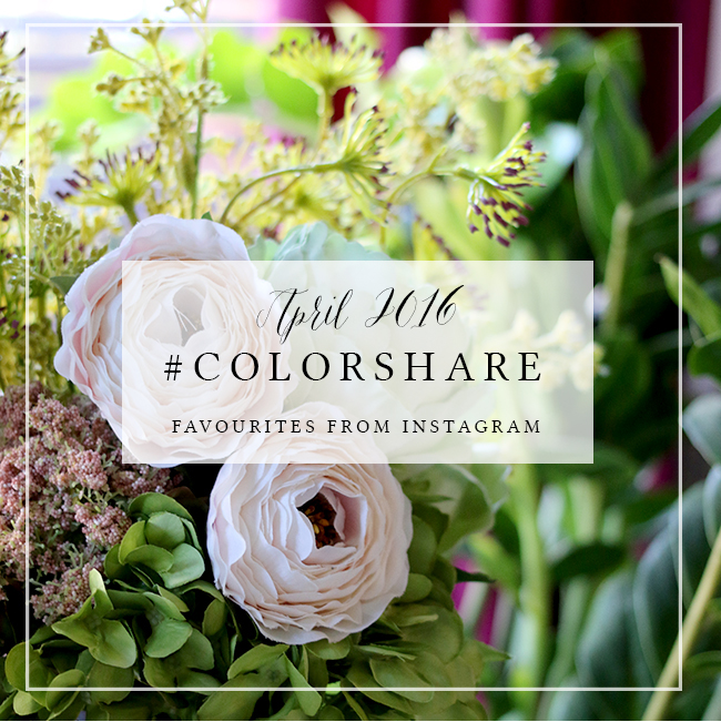 My Favourites on Instagram: #Colorshare April 2016