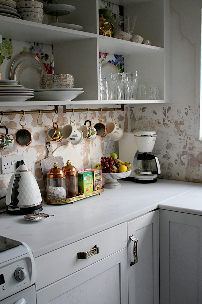 kitchen remodel with Mineva Cararra worktops