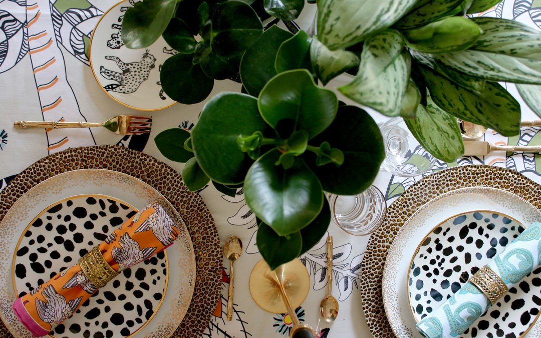 Eclectic Boho Glam Table Setting with Halsted Design