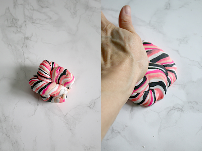 DIY Marble Effect Trinket Dishes from Oven Baked Clay step 6 and 7