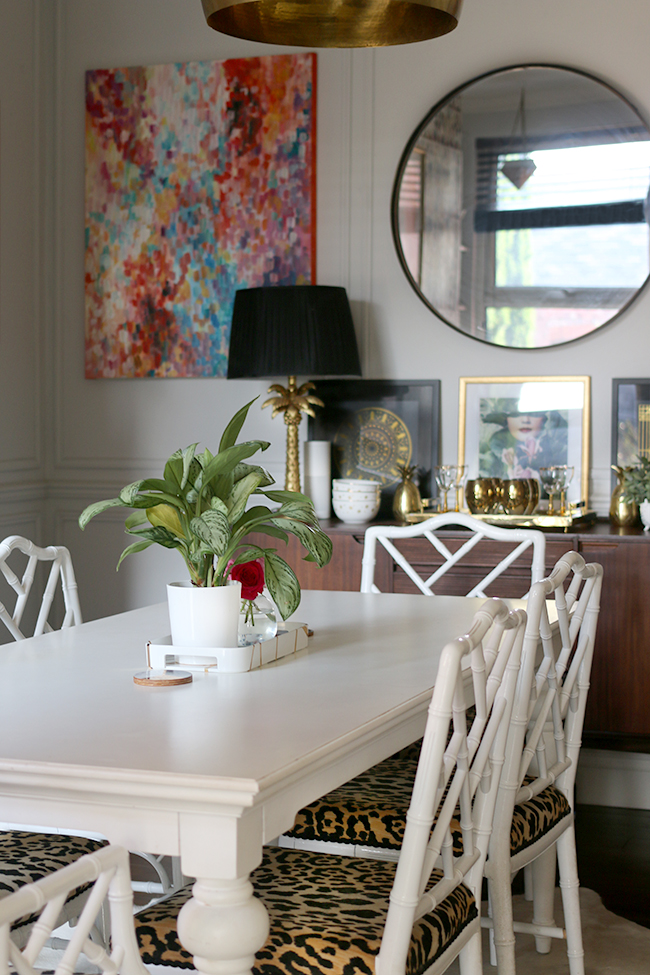 dining room eclectic boho glam 