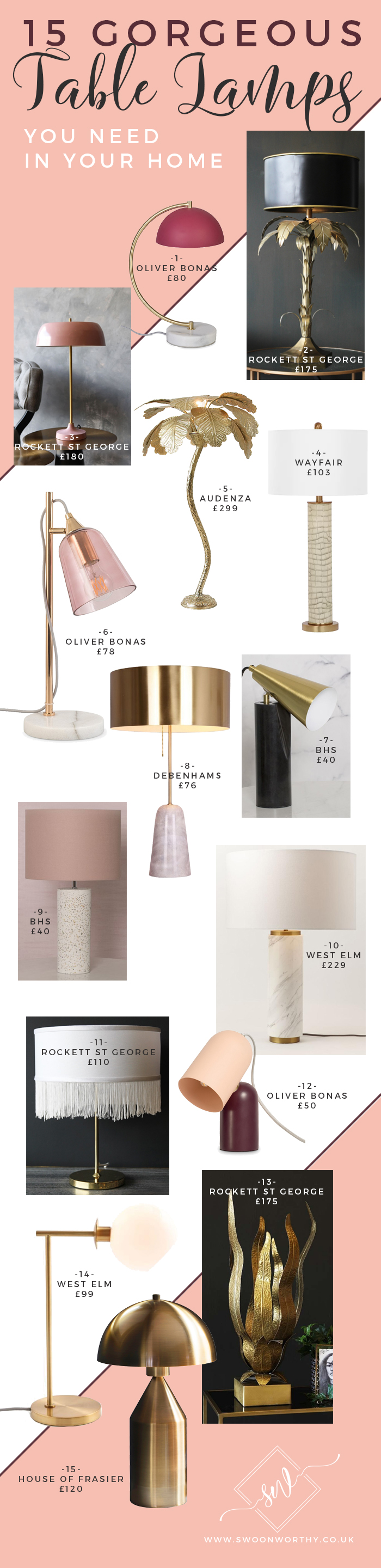 15 Gorgeous Table Lamps You Need In Your Home