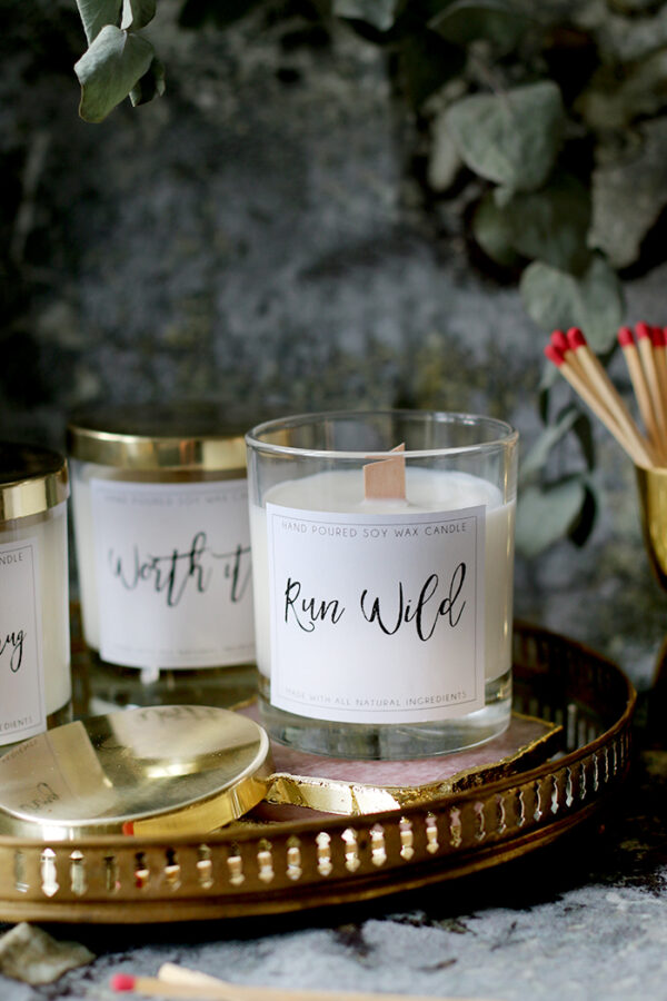 DIY Wood Wick Candles with Soy Wax and Essential Oils Swoon Worthy
