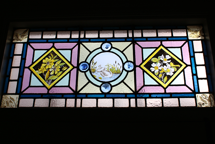 stained glass transom window