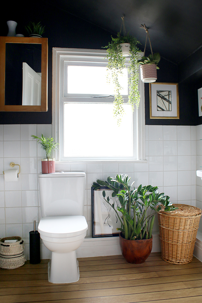 Black boho glam bathroom with accessories from the new ASOS homeware collection.