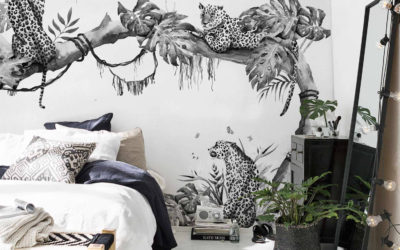 Are Wall Murals the New Wall Paper? 12 Monochrome Murals I’m Loving Right Now
