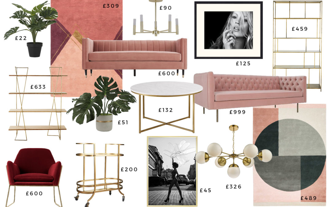 1 Glam Living Room – 3 Different Budgets
