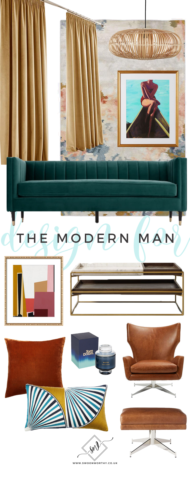 Modern Man Design Living Room Edit