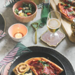 Date Night Pizza & Beer Table Setting
