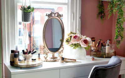 The Reveal of My Tiny Makeup Room & Vanity Space
