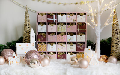 Glam Pink & Gold Reusable DIY Advent Calendar