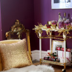 Styling a Colourful Christmas Bar Cart