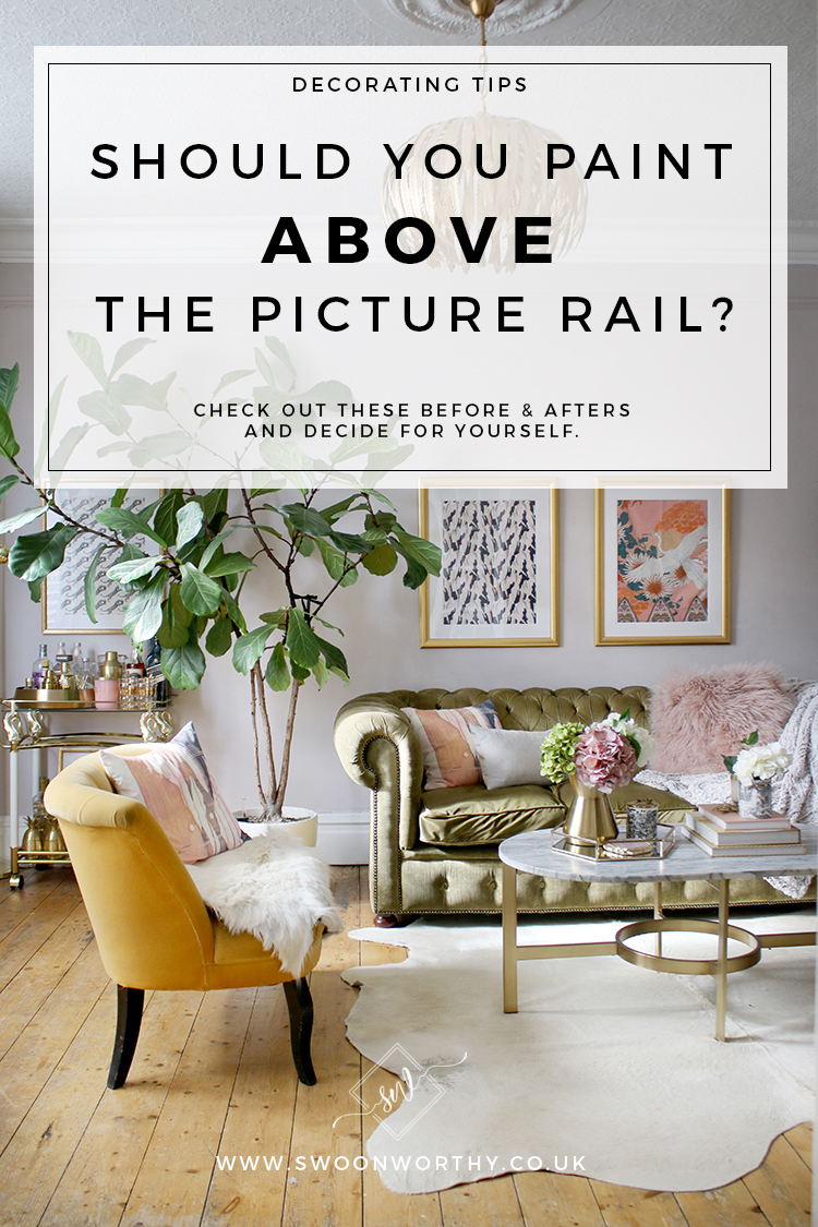 Should You Paint Above The Picture Rail Swoon Worthy