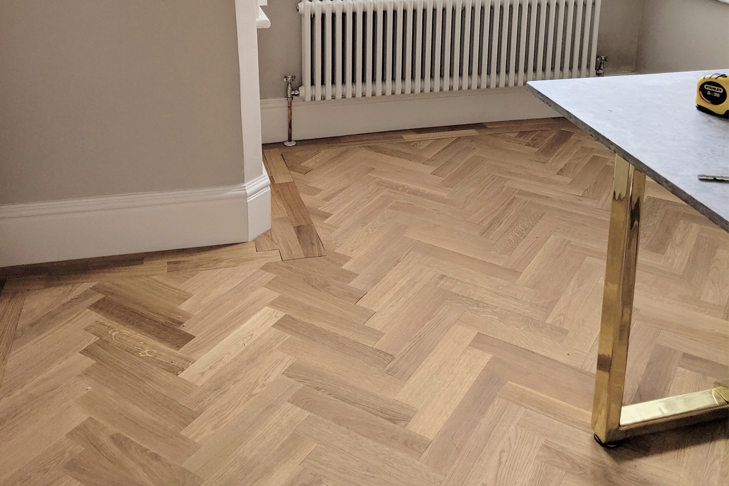 Diy Laying Engineered Oak Parquet Flooring Swoon Worthy