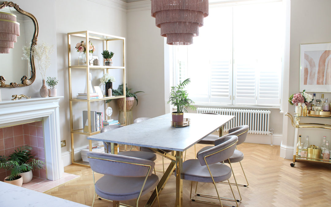 Renovation Complete: The Reveal of Our New Taupe and Pink Dining Room