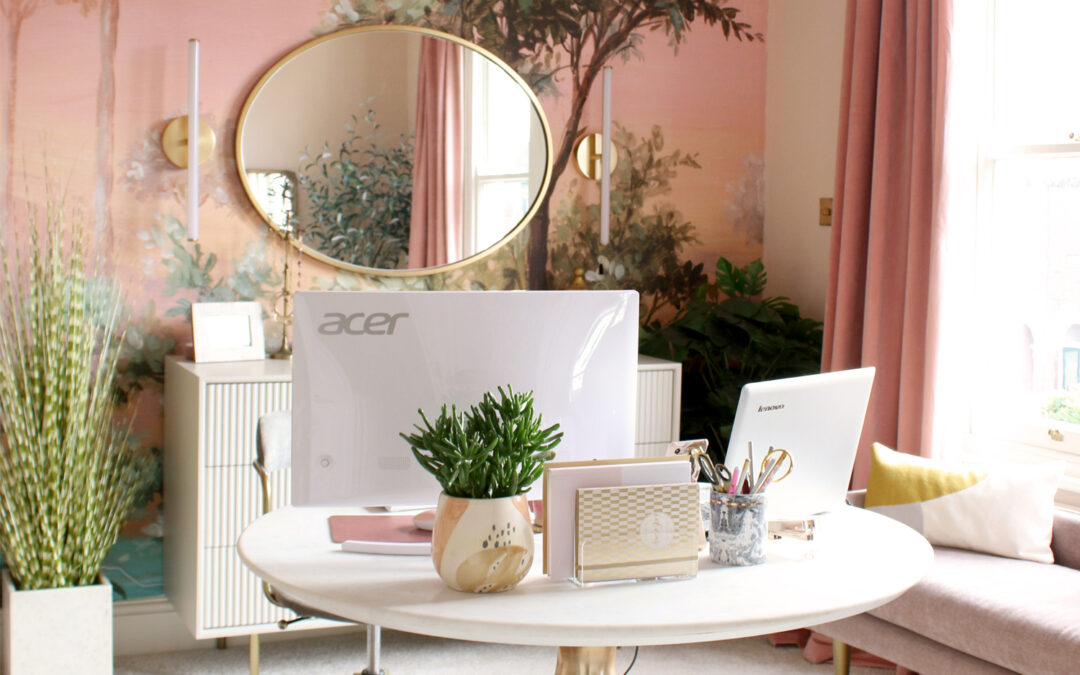 The Reveal of My Glam Peach Office & Dressing Room!