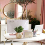The Reveal of My Glam Peach Office & Dressing Room!