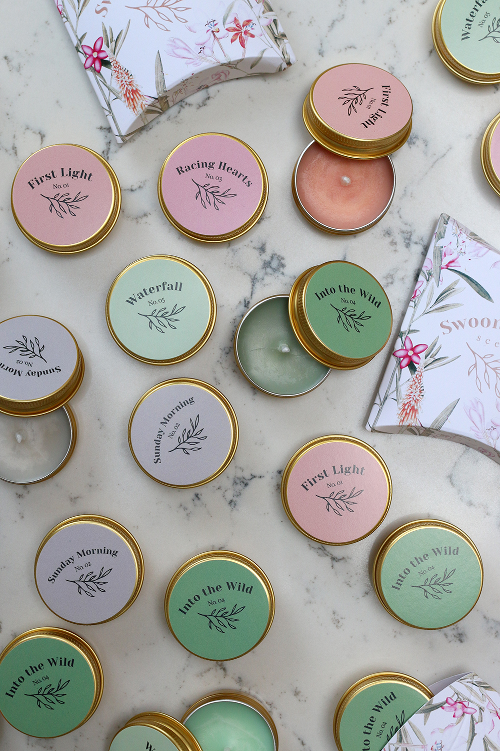 Swoon Worthy Scents tealight samples