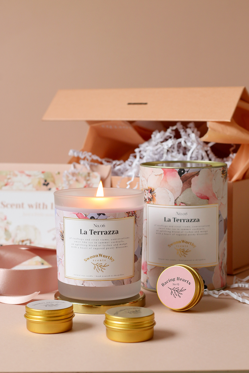 Single candle gift box from Swoon Worthy Scents