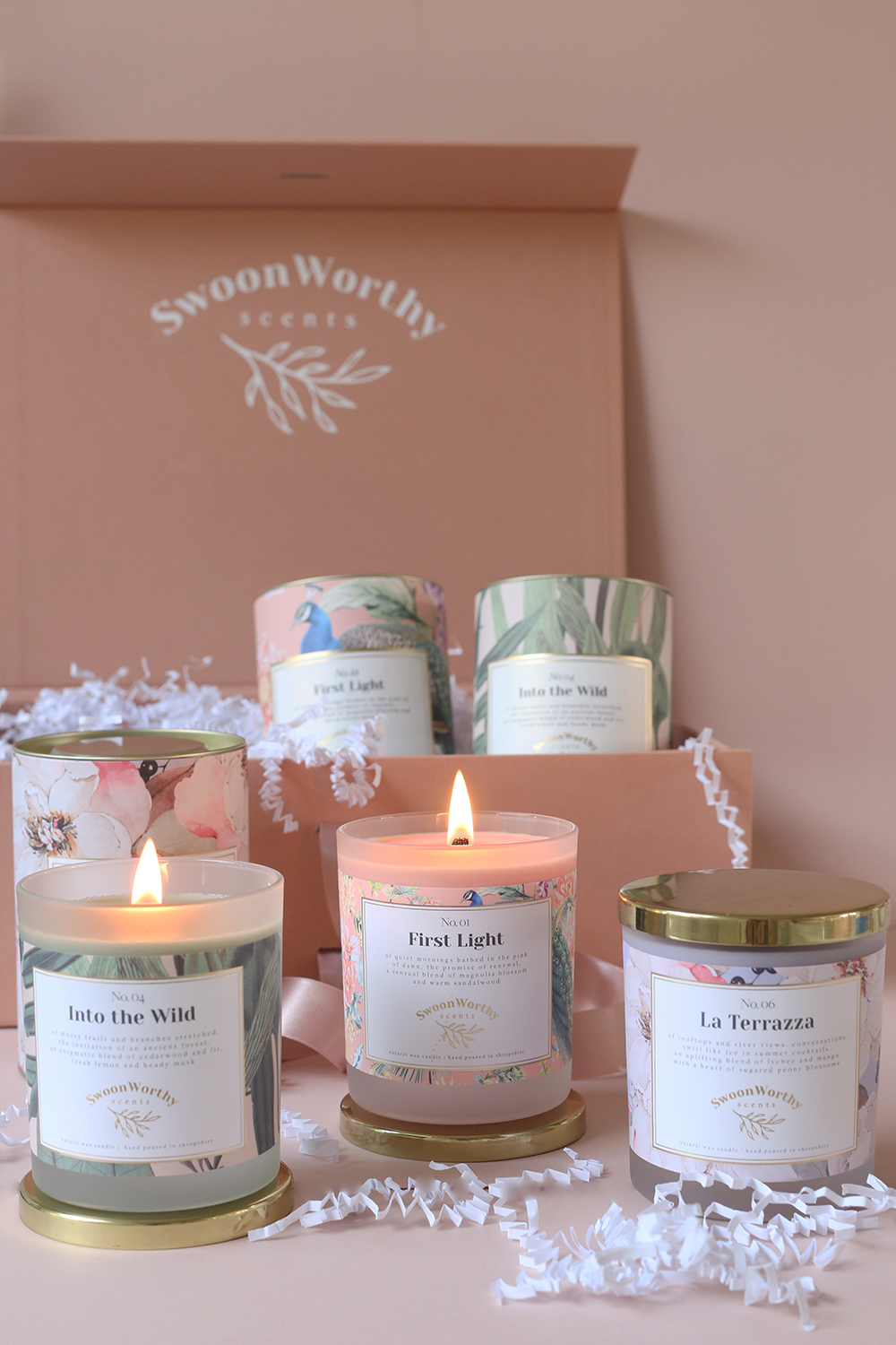 Three candle gift box bundle from Swoon Worthy Scents
