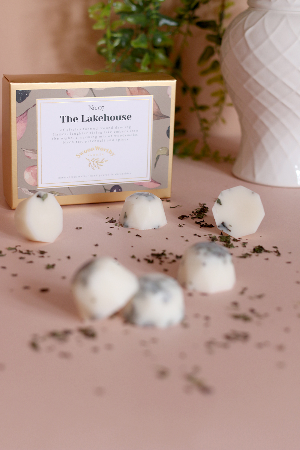The Lakehouse woodsmoke and birch tar scented wax melts